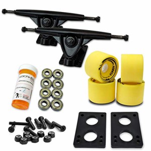 トラック スケボー スケートボード Yocaher Longboard Skateboard Trucks Wheels Combo Set 71mm Whee