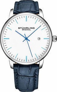 腕時計 ストゥーリングオリジナル メンズ Stuhrling Original Mens Watch Calfskin Leather Strap 