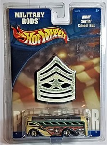 ホットウィール マテル ミニカー Hot Wheels Military Rods Army Surfin' School Bus 1:64