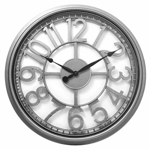 壁掛け時計 インテリア インテリア Westclox 33171S 20-Inch See-Through Wall Clock with Silver Cas