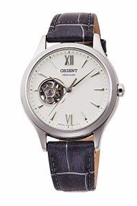 腕時計 オリエント レディース Orient Ladies Elegant Collection Open Heart Grey Leather Watch RA-AG