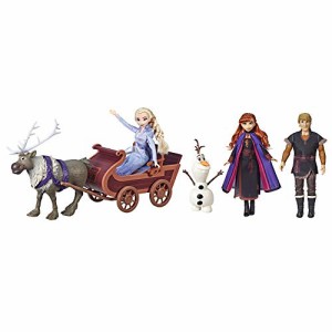 ディズニー Disney アナと雪の女王のそりと人形のパック フィギュア エルサ、アナ、クリストフ、
