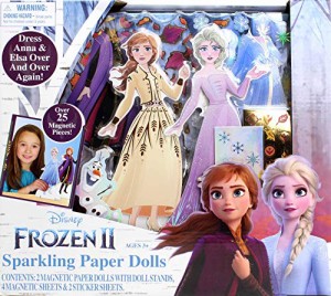 アナと雪の女王 アナ雪 ディズニープリンセス Frozen 2 Sparkling Paper Dolls