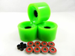 ウィール タイヤ スケボー Choice 78a Longboard Wheels (Offset), 76mm, S.Green