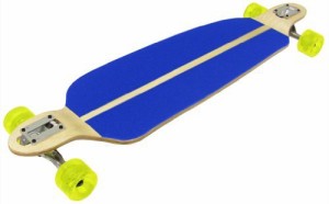 ウィール タイヤ スケボー Drop Down Longboard Hybrid Thru Mounted Speed Board - Blue