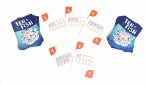 海外カードゲーム 英語 アメリカ Ten Fish Card Game - Family Fun Game - Learn Math the Fun Way!