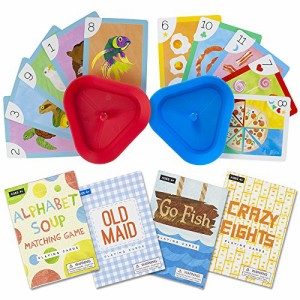 海外カードゲーム 英語 アメリカ Imagination Generation Set of 4 Classic Children's Card Games wit