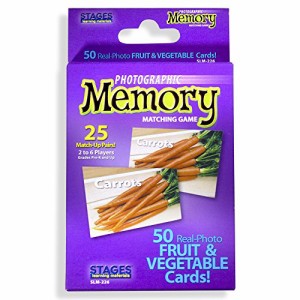 海外カードゲーム 英語 アメリカ Stages Learning Materials Picture Memory Fruits & Vegetables Card