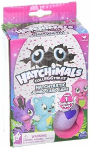 海外カードゲーム 英語 アメリカ Hatchimals CollEGGtibles Jumbo Card Game w/ 1 Exclusive Figure Eg