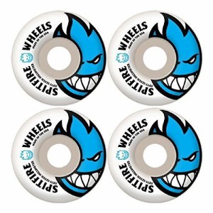 ウィール タイヤ スケボー Spitfire Bighead 57mm White W Lt.Blue Skate Wheels