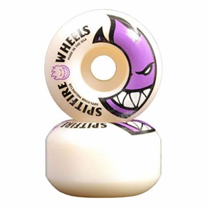 ウィール タイヤ スケボー Spitfire Bighead 54mm White W Purple Skate Wheels