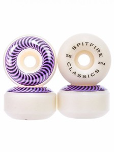 ウィール タイヤ スケボー Classics Skateboard Wheels - 58mm - White