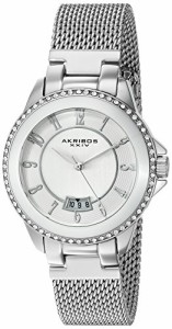 腕時計 アクリボスXXIV レディース Akribos XXIV Women's Swarovski Crystal Watch - Etched Dial with 