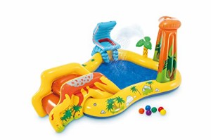 プール ビニールプール ファミリープール Intex Inflatable Kids Dinosaur Play Center Outdoor Pl