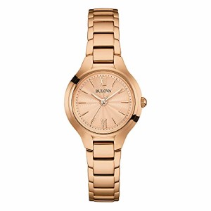 腕時計 ブローバ レディース Bulova Ladies' Classic Rose Gold Stainless Steel 3-Hand Quartz Watch, R