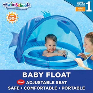 フロート プール 水遊び SwimSchool Blue Fun Fish Fabric Baby Pool Float, Splash & Play Activity Cente