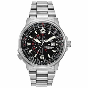 腕時計 シチズン 逆輸入 Citizen Men's Eco-Drive Promaster Air Nighthawk Pilot Stainless Steel Watch, 