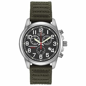 腕時計 シチズン 逆輸入 Citizen Eco-Drive Garrison Quartz Men's Watch, Stainless Steel with Nylon str