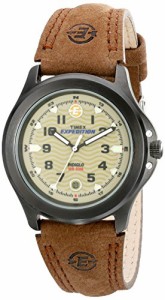 腕時計 タイメックス メンズ Timex Men's T47012 Expedition Metal Field Brown Leather Strap Watch