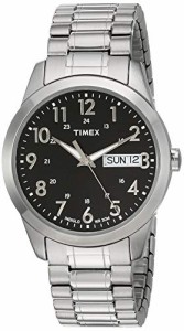 腕時計 タイメックス メンズ Timex Men's T2M932 South Street Sport Black/Silver-Tone Stainless Steel