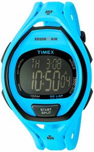 腕時計 タイメックス メンズ Timex Unisex TW5M01900 Ironman Sleek 50 Neon Blue Resin Strap Watch