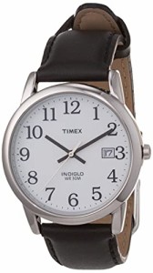 腕時計 タイメックス メンズ Timex Men's Easy Reader Date Leather Strap Watch