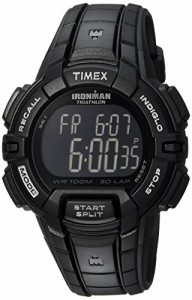 腕時計 タイメックス メンズ Timex Men's T5K793 Ironman Rugged 30 Full-Size Black Resin Strap Watch