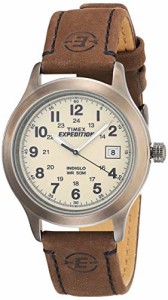 腕時計 タイメックス メンズ Timex Men's T49870 Expedition Metal Field Brown Leather Strap Watch