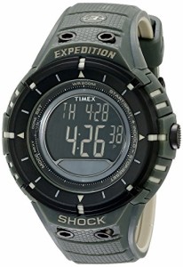 腕時計 タイメックス メンズ Timex Men's T49612 Expedition Shock Digital Compass Olive/Black Resin S