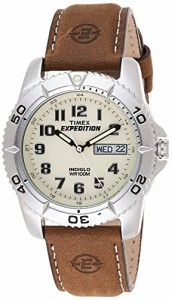 腕時計 タイメックス メンズ Timex Men's T46681 Expedition Traditional Brown Leather Strap Watch