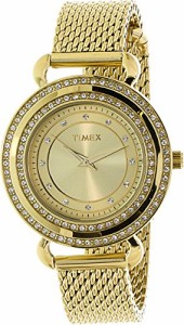 腕時計 タイメックス レディース Timex Watch, Women's Premium Originals Crystals Gold Tone Stainle