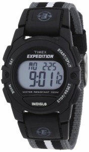 腕時計 タイメックス レディース Timex Unisex Expedition Digital CAT 33mm Watch ? Black Case wit