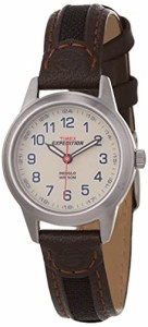 腕時計 タイメックス レディース Timex Women's T41181 Expedition Field Mini Black/Brown Nylon/Leat