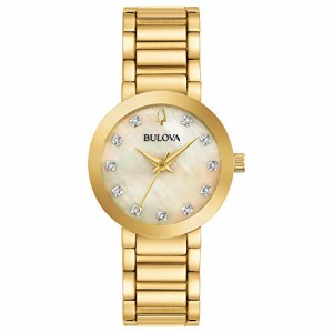 腕時計 ブローバ レディース Bulova Ladies' Modern Millenia Diamond Dial Gold Tone Stainless Steel 3