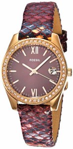 腕時計 フォッシル レディース Fossil Mini Scarlette - ES4637 Rose Gold/Wine One Size