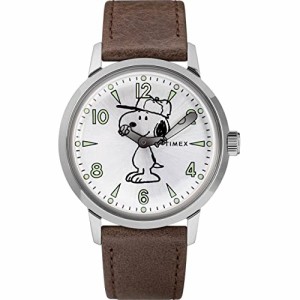 腕時計 タイメックス メンズ Timex Dress Watch (Model: TW2R94900), Brown/Silver Snoopy