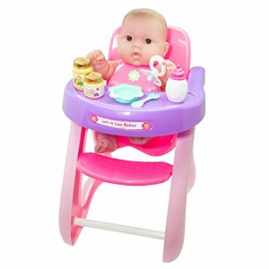ジェーシートイズ 赤ちゃん おままごと JC Toys - 14" Lots to Love Babies Doll and High Chair | 