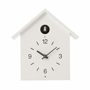 カッコー時計 インテリア 壁掛け時計 MUJI Cuckoo Clock, White, Large, C4A1012