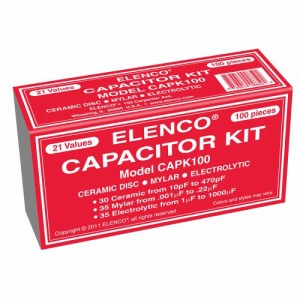 エレンコ ロボット 電子工作 Elenco 100 Capacitor Component Kit - CAPK-100