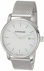 腕時計 ウェンガー スイス Wenger Men's 01.1741.113 Urban Classic Analog Display Quartz Silver Watch
