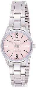 腕時計 カシオ レディース Casio LTP-V005D-4B Women's Standard Stainless Steel Pink Dial 3-Hand Analo