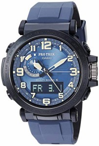 腕時計 カシオ メンズ Casio Men's PRW-6600Y-2CR Pro Trek Analog-Digital Display Quartz Black/Blue Watc