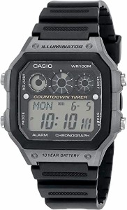 腕時計 カシオ メンズ Casio Wristwatch Men's Ae-1300Wh-1Avdf Illuminator Timer Resin Black Sub