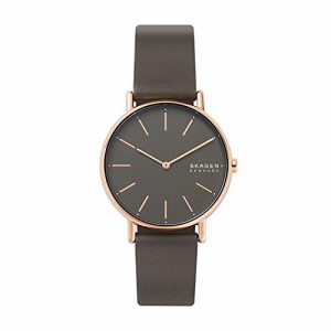 スカーゲン Skagen Signatur シグネチャー チャコールレザーウォッチ　レディース腕時計 SKW2794