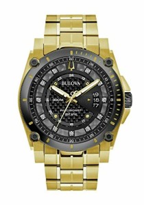 腕時計 ブローバ メンズ Bulova Men's Precisionist Diamond Gold-Tone Stainless Steel Watch | 46.5mm | 