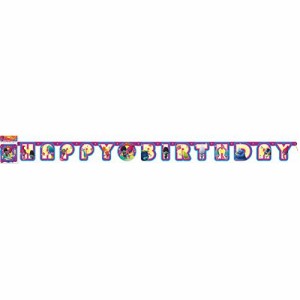 トロールズ アメリカ直輸入 アニメ Unique DREAMWORKS Trolls Large Birthday Jointed Banner, 1 Ct.,