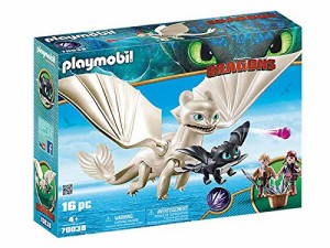 プレイモービル ブロック 組み立て Playmobil How to Train Your Dragon III Light Fury with Baby Dr