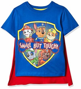 パウパトロール 子供服 半袖Tシャツ 5T 日本サイズ110-120相当 ブルー 複数キャラクター キッズ フ