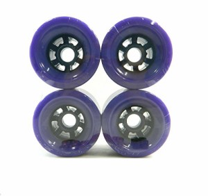 ウィール タイヤ スケボー 90mm x 52mm Pro Longboard Cruiser Wheels Flywheels (Purple)