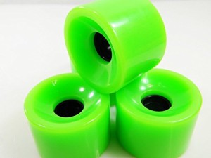 ウィール タイヤ スケボー Longboard Cruiser Skateboard High Rebound Wheels 70mm Green